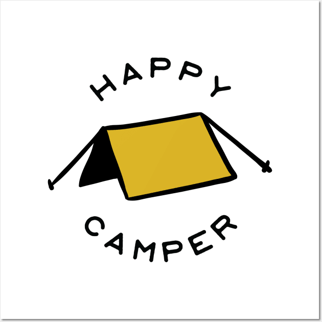 Happy Camper Wall Art by BundleBeeGraphics